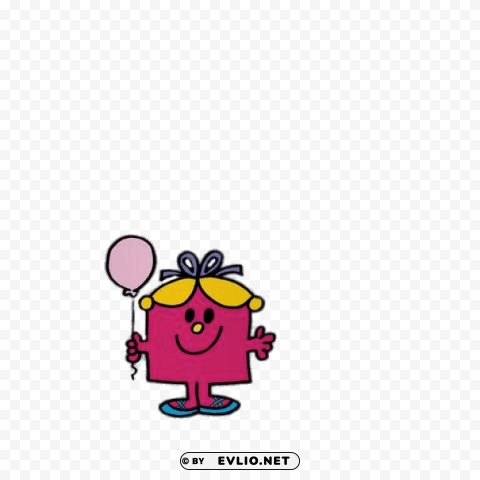 little miss birthday Transparent PNG Isolated Illustrative Element clipart png photo - e07d0125