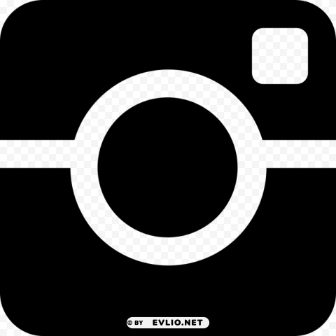 logo instagram nero Isolated Artwork on Transparent Background