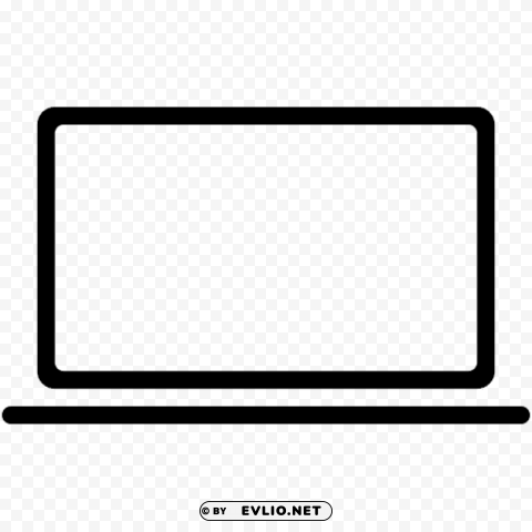 macbook ClearCut Background PNG Isolation