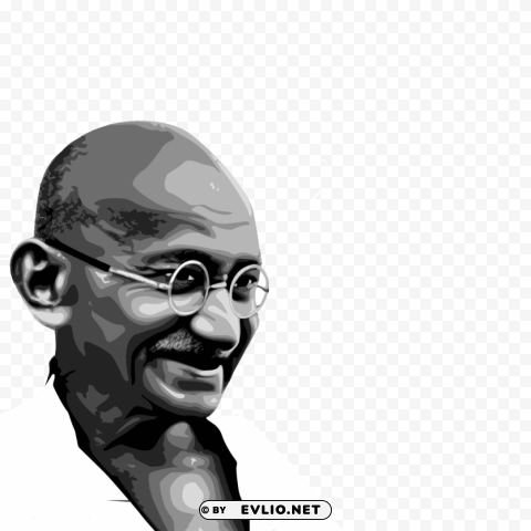 mahatma gandhi free desktop Clear Background Isolated PNG Illustration