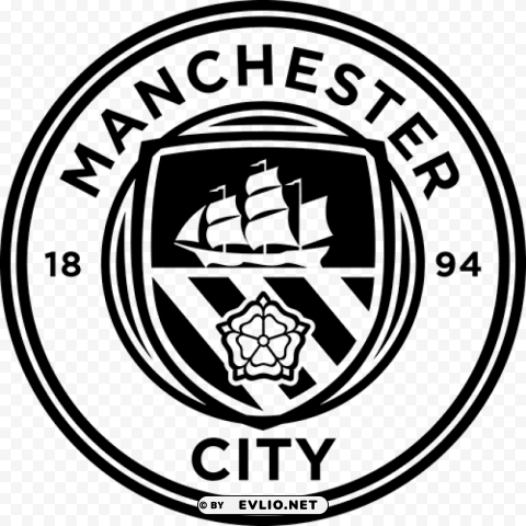 manchester city fc logo Transparent Background PNG Isolated Graphic