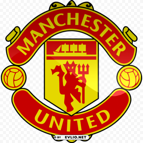 manchester united logo Isolated Illustration with Clear Background PNG