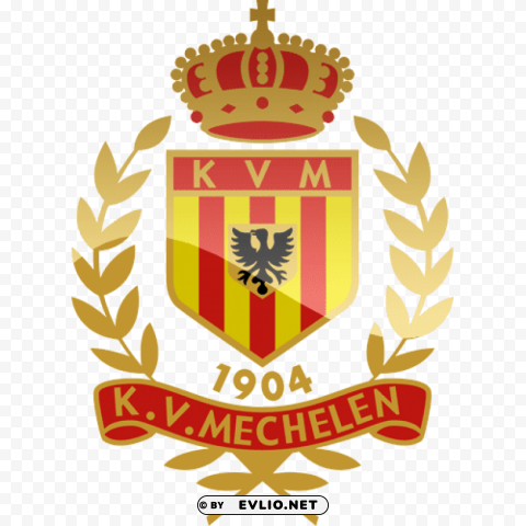 mechelen football logo Transparent Background Isolated PNG Design