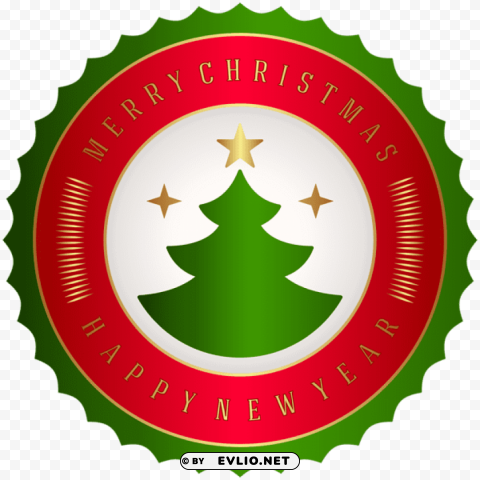 merry christmas badge PNG graphics with clear alpha channel broad selection