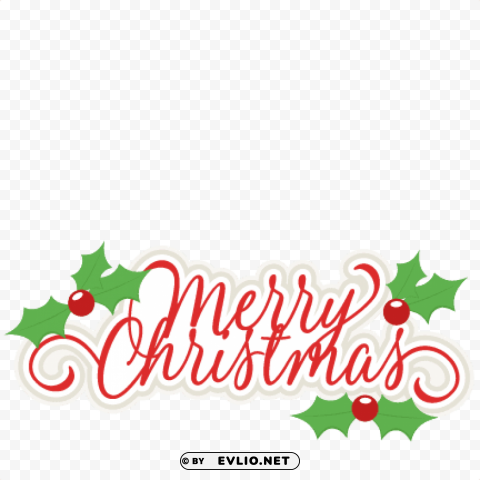 merry christmas PNG Graphic Isolated on Transparent Background PNG transparent with Clear Background ID e100bd65