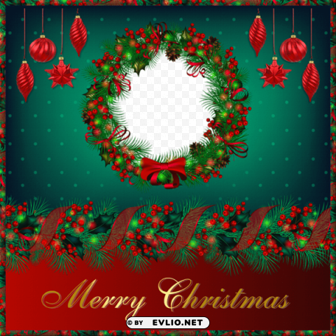 merry christmasframe PNG transparent photos library