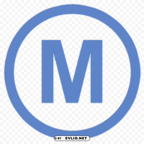 metro paris logo Isolated Object with Transparent Background in PNG