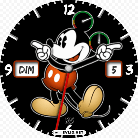 mickey clock android Free PNG download PNG transparent with Clear Background ID 2ef83357