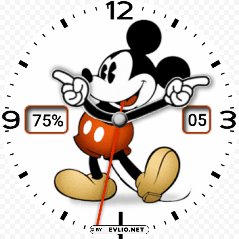 Mickey Mouse Watchface Android PNG Image With Transparent Isolation