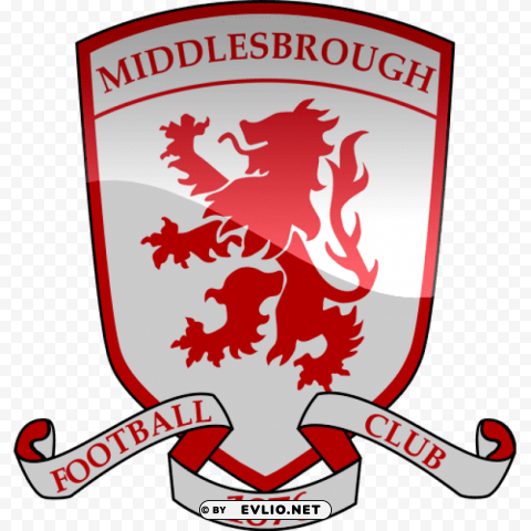 middlesbrough fc football logo Clean Background Isolated PNG Illustration