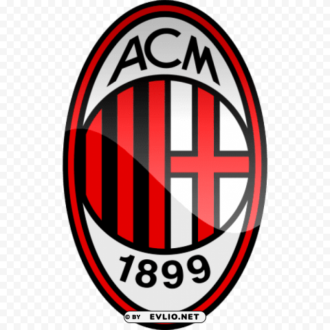 milan football logo Transparent PNG graphics complete collection