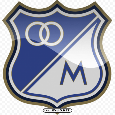 millonarios fc football logo Clean Background Isolated PNG Graphic Detail