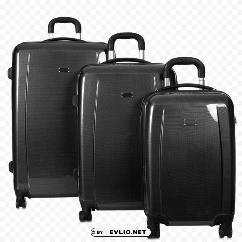 mline 3p carbon black luggage Isolated Object in HighQuality Transparent PNG png - Free PNG Images ID ed6905d6