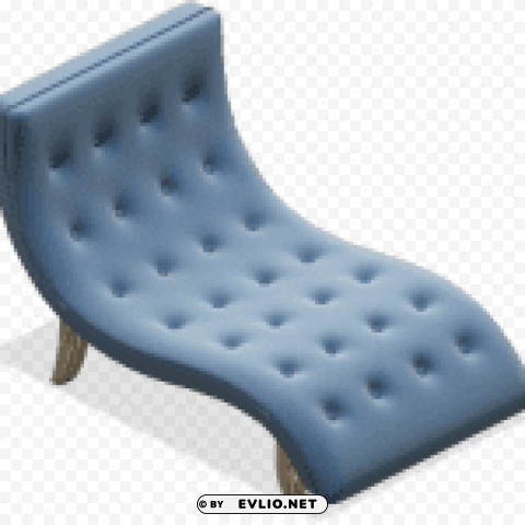 modern blue lounge chair HighQuality Transparent PNG Isolated Graphic Design
