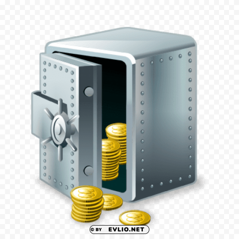 money vault Clear Background PNG Isolated Design