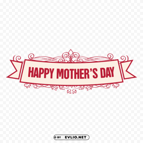 mothers day ribbon badge 2 by vexels ClearCut Background PNG Isolated Subject