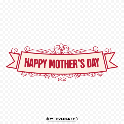 Mothers Day Ribbon Badge 2 By Vexels ClearCut Background PNG Isolated Subject