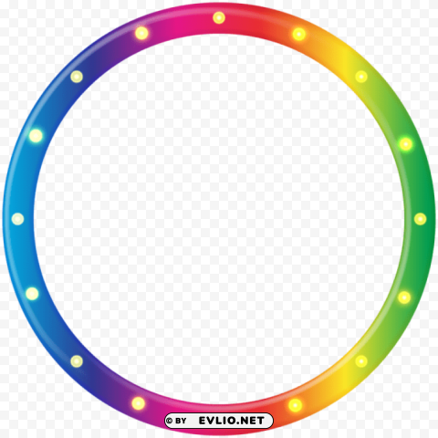 multlored round border frame PNG images with no attribution
