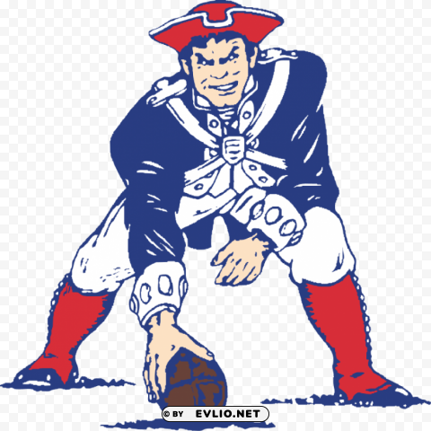 PNG image of new england patriots vintage logo PNG for mobile apps with a clear background - Image ID a0195fea