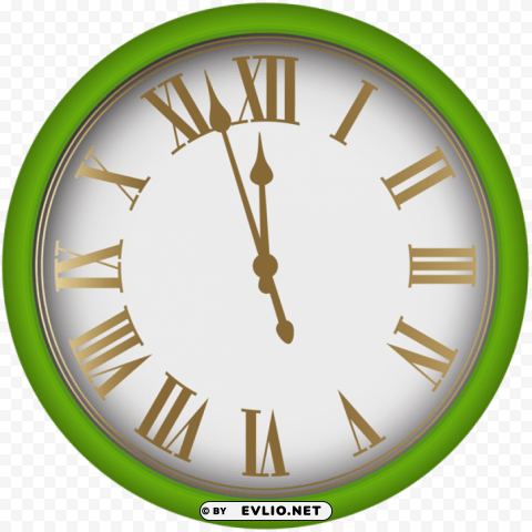 New Year Clock Transparent PNG Images Pack