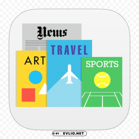 newsstand icon ios 7 PNG images with transparent elements pack