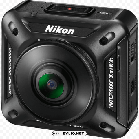 nikon keymission 360 camera close up Transparent Background Isolated PNG Item