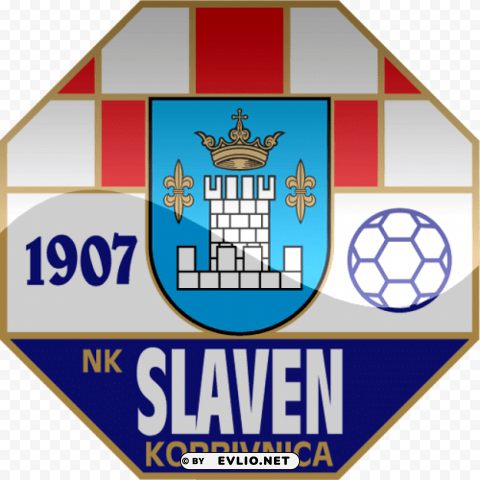 nk slaven belupo football logo Isolated Design Element in Clear Transparent PNG