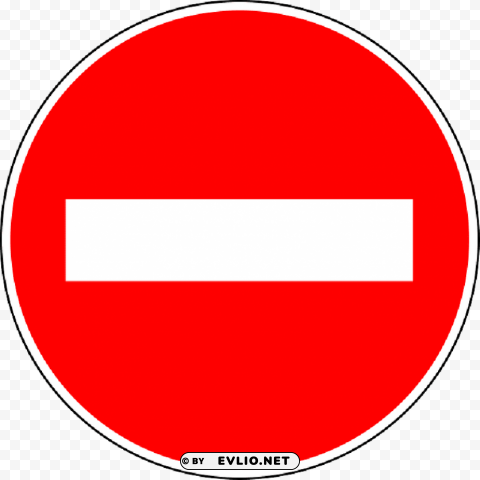 no entry traffic sign PNG files with no background free