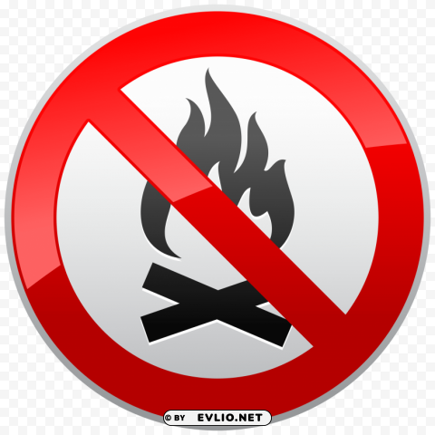 No Fire Prohibition Sign Transparent PNG Images With High Resolution