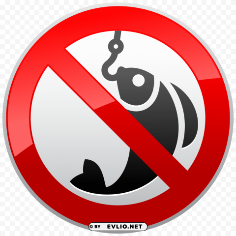 no fishing prohibition Transparent PNG Isolated Artwork