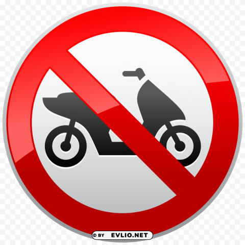 no motorcycles sign Transparent PNG Isolated Graphic Detail