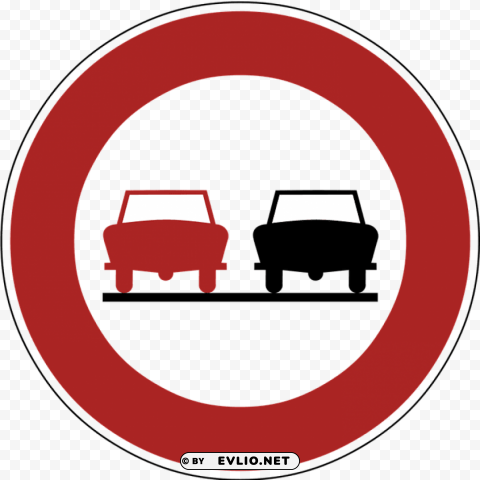 Transparent PNG image Of no overtaking road sign PNG files with transparency - Image ID e3bbf5fe