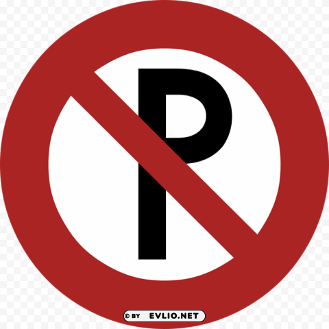 no parking road sign PNG files with transparent backdrop