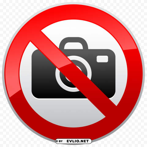 no photography prohibition sign Transparent PNG Isolated Illustration