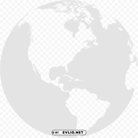 north america map silhouette Isolated Artwork in Transparent PNG Format