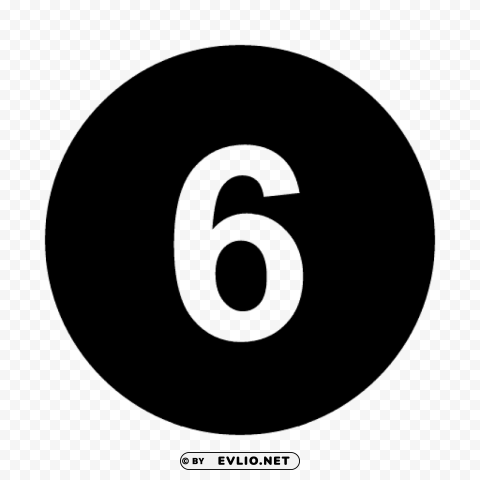 Number 6 Black And White Transparent PNG Pictures Complete Compilation