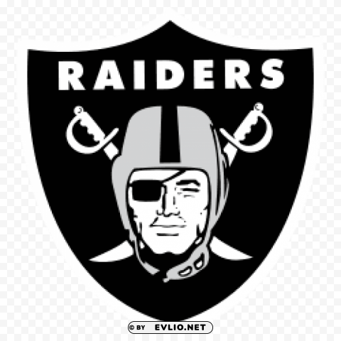 Oakland Raiders Logo PNG Graphic Isolated On Clear Background Detail