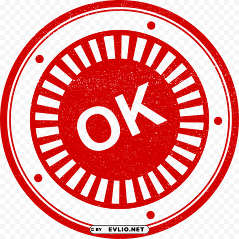 ok stamp Isolated Graphic on Clear Background PNG