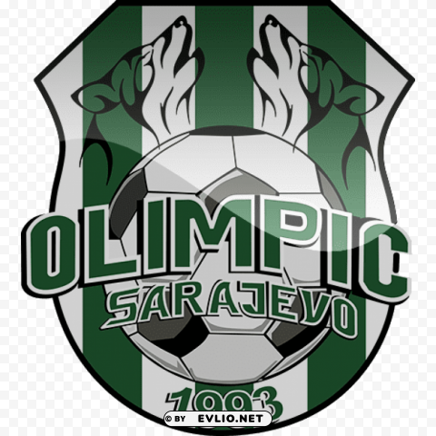 olimpik sarajevo football logo PNG for digital design
