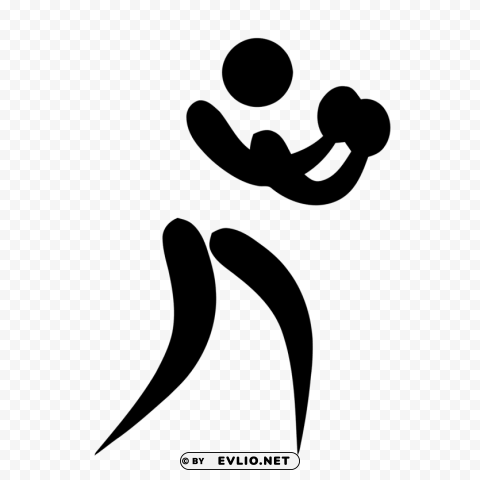 olympic pictogram boxing PNG Graphic Isolated with Clear Background