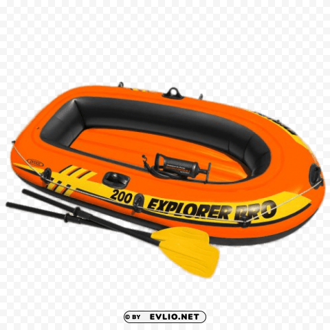 Transparent PNG image Of orange dinghy PNG transparent elements complete package - Image ID cf8decf4