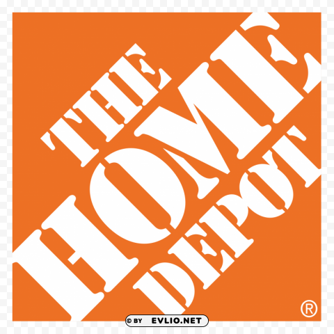 Orange Homedepot Logo Isolated Artwork On HighQuality Transparent PNG