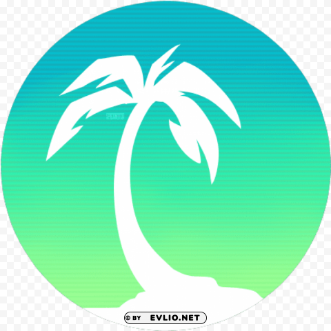 palm tree logo transparent PNG objects