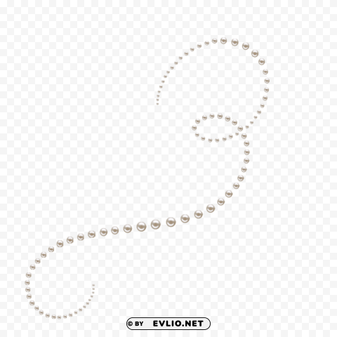 pearl string Isolated Element in HighResolution Transparent PNG