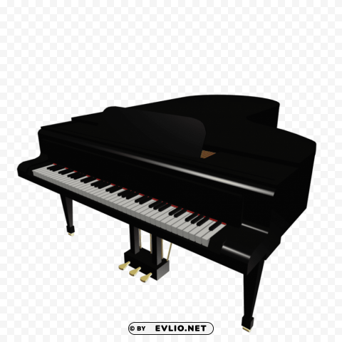 piano Clear Background PNG Isolated Design