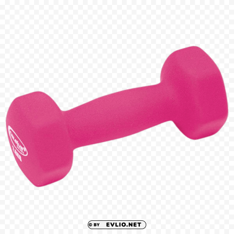 PNG image of pink dumbbell PNG free download transparent background with a clear background - Image ID 8ac2e05a