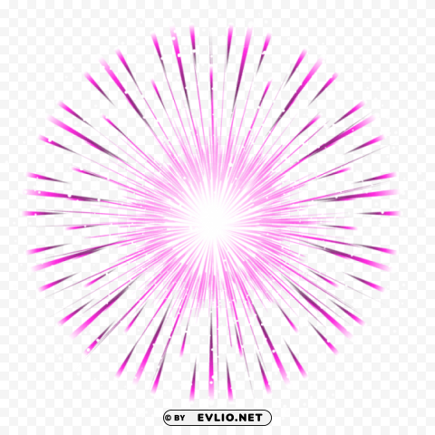 Pink Firework Transparent Isolated Graphic On Clear PNG