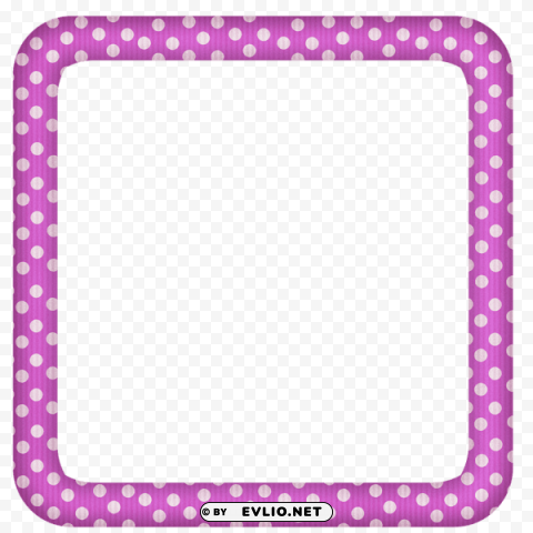 Pink Large Transparent Dotted Photo Frame Clear PNG Graphics Free