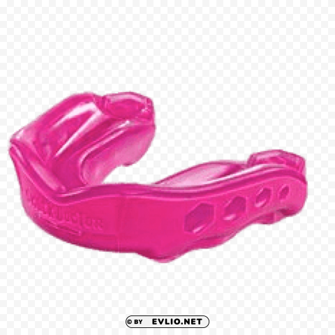 PNG image of pink mouthguard PNG for Photoshop with a clear background - Image ID de0d678e