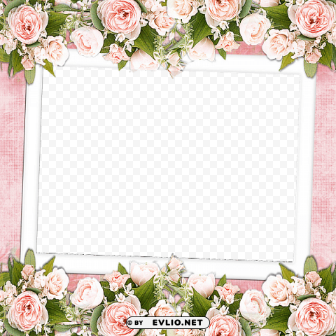 pink tansparent frame wit pink roses Transparent PNG images extensive variety